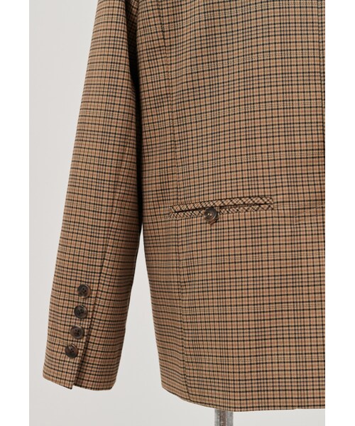 Marjorie（マージョリー）の「經典翻領雙釦格紋西裝外套（ジャケット/アウター・レディース・咖格）」の10枚目の写真