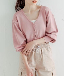 OLIVE des OLIVE | ハートボタンクロップドカーディガン(カーディガン/ボレロ)