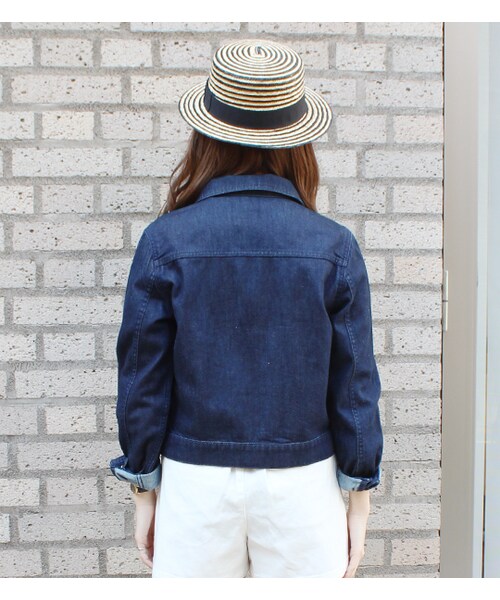 PAGEBOY（ページボーイ）の「【POINT×10】【PAGEBOY】デニムGジャン（ジャケット/アウター・レディース・インディゴ）」の2枚目の写真