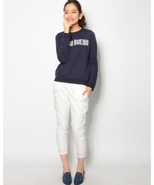 VICKY（ビッキー）の「テンセルツイルアジャストタックパンツ（パンツ・レディース・ホワイト/ブラック/グリーン/ベージュ・SS/S/M/L/LL/4L）」の12枚目の写真