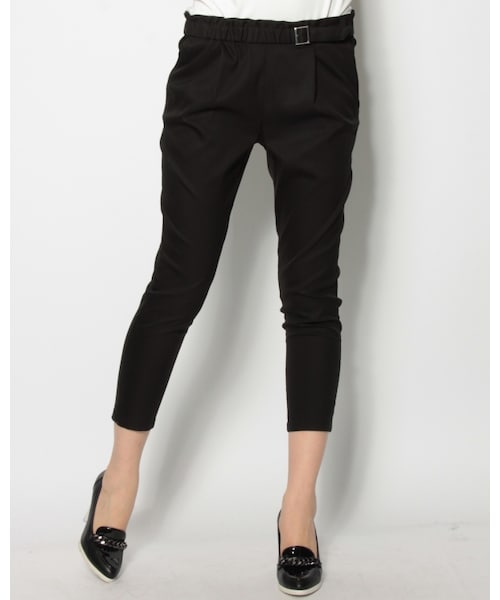 VICKY（ビッキー）の「テンセルツイルアジャストタックパンツ（パンツ・レディース・ホワイト/ブラック/グリーン/ベージュ・SS/S/M/L/LL/4L）」の2枚目の写真