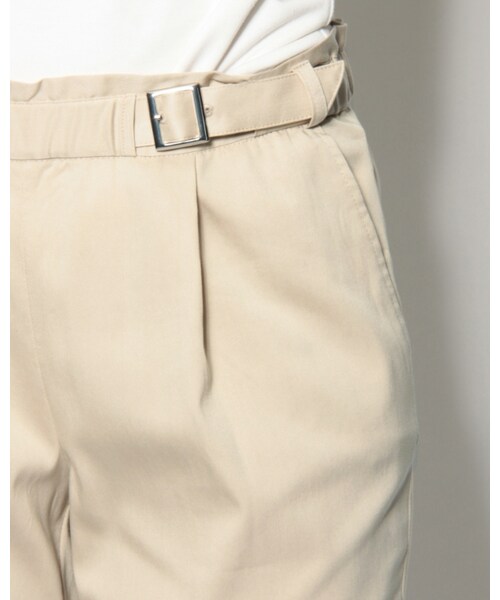 VICKY（ビッキー）の「テンセルツイルアジャストタックパンツ（パンツ・レディース・ホワイト/ブラック/グリーン/ベージュ・SS/S/M/L/LL/4L）」の7枚目の写真