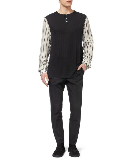 Ann DEMEULEMEESTER（アンドゥムルメステール）の「Ann Demeulemeester Black Suede Lace-Up Boots（ブーツ・メンズ・Black・EU 40 (US 7)/EU 45 (US 12)/EU 44 (US 11)）」の5枚目の写真