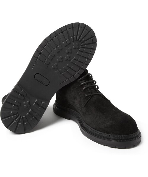 Ann DEMEULEMEESTER（アンドゥムルメステール）の「Ann Demeulemeester Black Suede Lace-Up Boots（ブーツ・メンズ・Black・EU 40 (US 7)/EU 45 (US 12)/EU 44 (US 11)）」の4枚目の写真