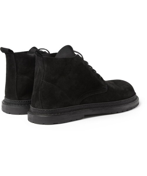 Ann DEMEULEMEESTER（アンドゥムルメステール）の「Ann Demeulemeester Black Suede Lace-Up Boots（ブーツ・メンズ・Black・EU 40 (US 7)/EU 45 (US 12)/EU 44 (US 11)）」の8枚目の写真