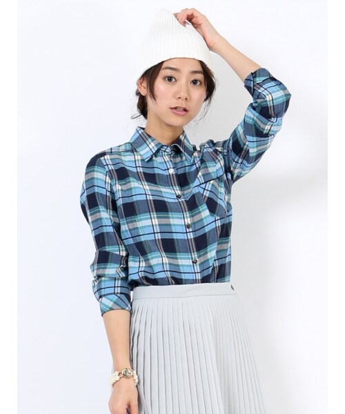 Rouge vif la cle（ルージュヴィフラクレ）の「コットンRIBニット帽（その他・レディース・オフホワイト/ブラック/ネイビー・F）」の7枚目の写真