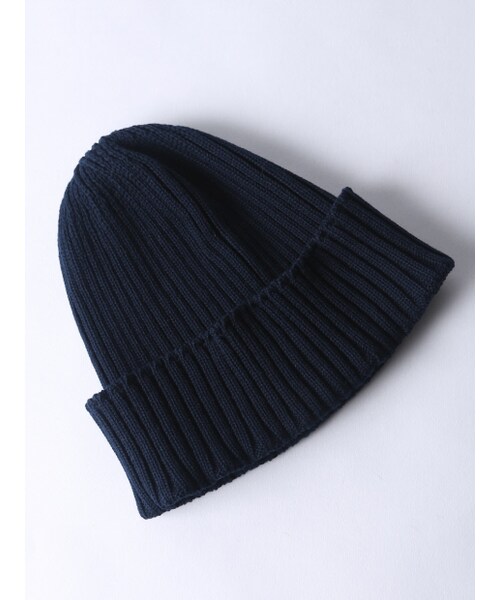 Rouge vif la cle（ルージュヴィフラクレ）の「コットンRIBニット帽（その他・レディース・オフホワイト/ブラック/ネイビー・F）」の3枚目の写真