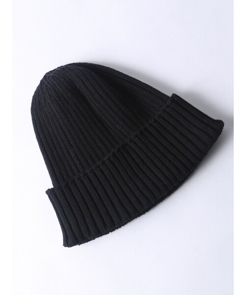 Rouge vif la cle（ルージュヴィフラクレ）の「コットンRIBニット帽（その他・レディース・オフホワイト/ブラック/ネイビー・F）」の2枚目の写真