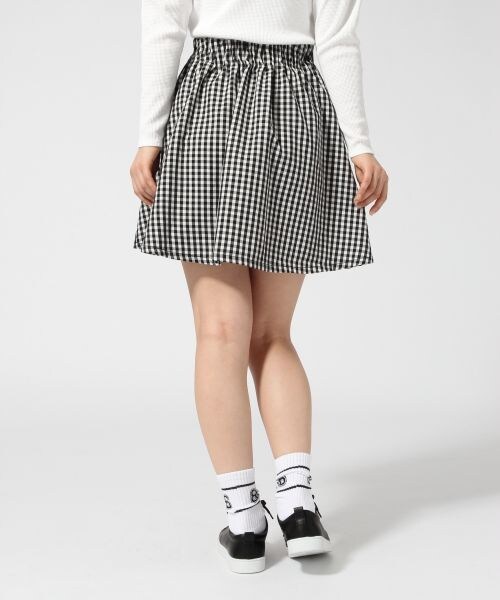 LOWRYS FARM（ローリーズファーム）の「マルチガラボリュームスカート（スカート・レディース・ギンガム/オフ×ストライプ/ネイビー×ストライプ・Ｆ）」の5枚目の写真