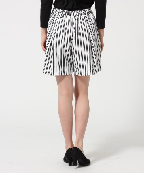 GLOBAL WORK(グローバルワーク)の「フレアーキュロット(パンツ・レディース・ホワイト(ストライプ)10/イエロー(ガラ)60/ネイビー(ガラ)80・M/L)」の8枚目の写真