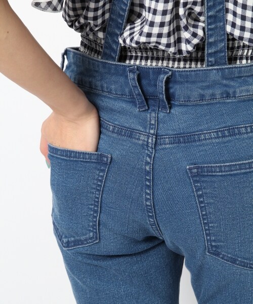 Heather（ヘザー）の「【先行予約】ＳＳサロペットスキニー（パンツ・レディース・ホワイト08/ブルー85・Ｓ/Ｍ）」の10枚目の写真