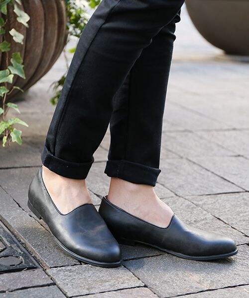 RAGEBLUE(レイジブルー)の「【先行予約】フェイクレザースリッポンシューズ(シューズ・メンズ・ブラック/ブラウン・M/L)」の6枚目の写真