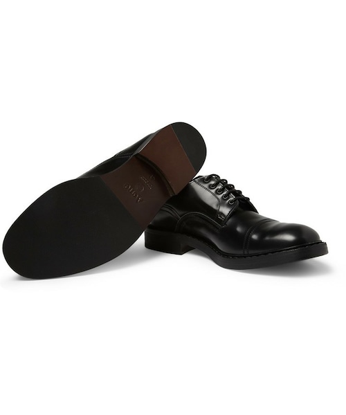 Acne Studios黒スエードシューズ Acne Studios レザー ダービーシューズ | ブラック | FARFETCH JP