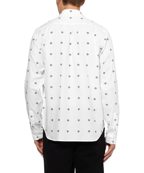 Ann DEMEULEMEESTER(アンドゥムルメステール)の「Ann Demeulemeester Printed Cotton Shirt(シャツ/ブラウス・メンズ・White・M/XL/L)」の3枚目の写真