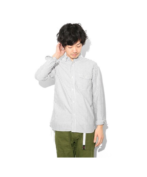 URBAN RESEARCH DOORS（アーバンリサーチドアーズ）の「OX三本針SHIRTS（トップス・メンズ・Gingham/White/Navy/Stripe・36/38/40）」の12枚目の写真