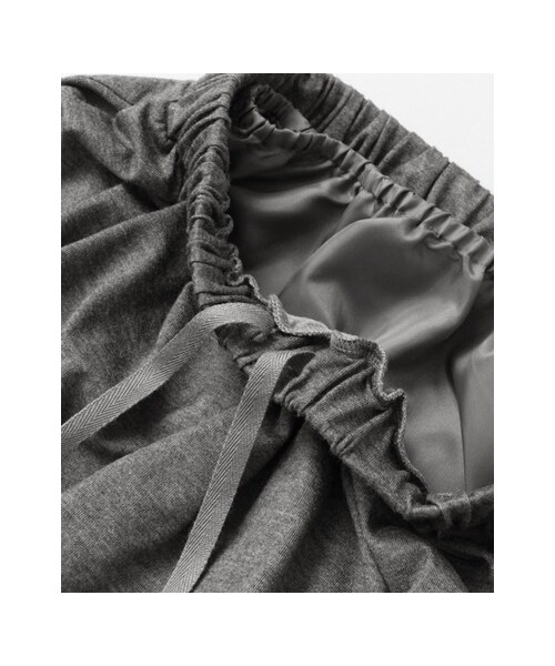 URBAN RESEARCH DOORS（アーバンリサーチドアーズ）の「カットソーギャザーロングスカート（スカート・レディース・NAVY/L.GRAY/CHARCOAL・one）」の15枚目の写真
