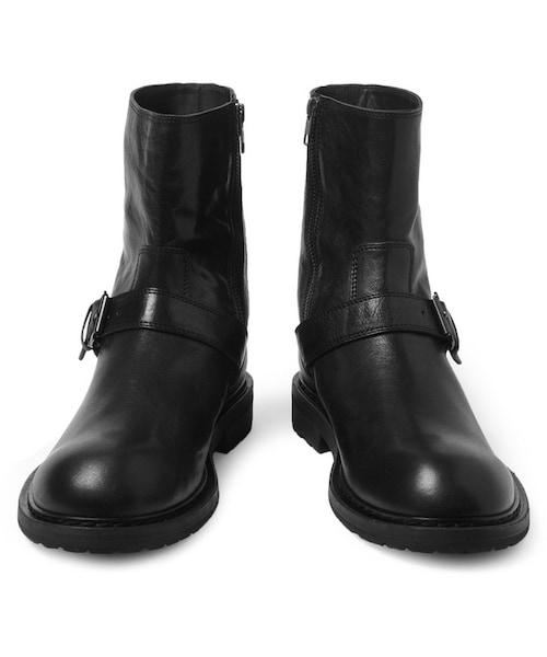Ann DEMEULEMEESTER（アンドゥムルメステール）の「Ann Demeulemeester Leather Biker Boots（ブーツ・メンズ・Black・EU 44 (US 11)/EU 43 (US 10)）」の7枚目の写真