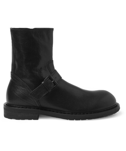 Ann DEMEULEMEESTER（アンドゥムルメステール）の「Ann Demeulemeester Leather Biker Boots（ブーツ・メンズ・Black・EU 44 (US 11)/EU 43 (US 10)）」の6枚目の写真