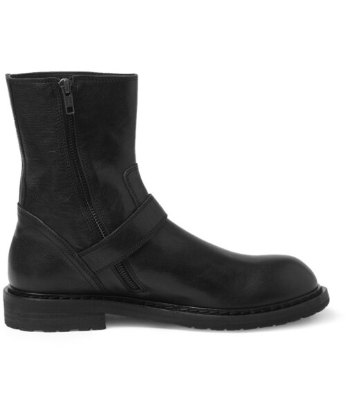 Ann DEMEULEMEESTER（アンドゥムルメステール）の「Ann Demeulemeester Leather Biker Boots（ブーツ・メンズ・Black・EU 44 (US 11)/EU 43 (US 10)）」の9枚目の写真