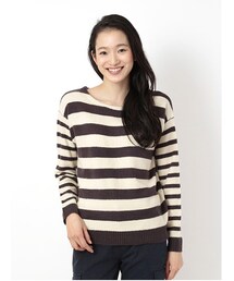 SEVENDAYS=SUNDAY | ・アクリルナイロン ボートネックプルオーバー(トップス)