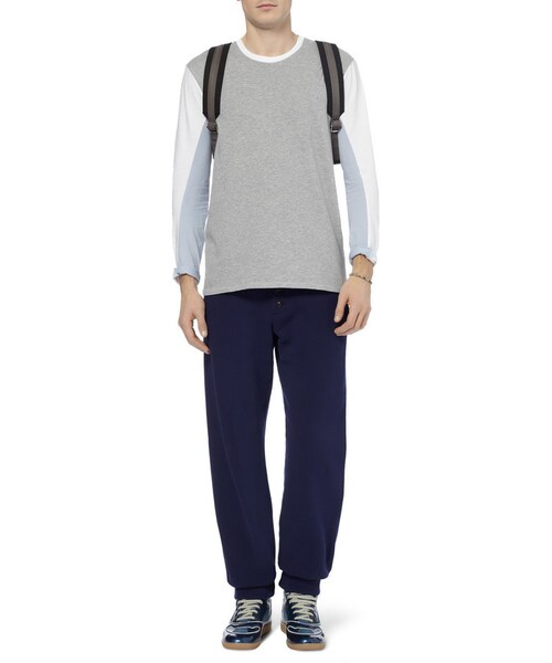 Maison Margiela(メゾンマルジェラ)の「Maison Martin Margiela Panelled Cotton-Jersey T-Shirt(Tシャツ/カットソー・メンズ・Gray・IT 46/IT 50/IT 54/IT 48)」の4枚目の写真