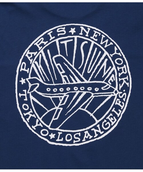 Maison Kitsune（メゾンキツネ）の「【先行予約】PLANE ANDRE（Ｔシャツ/カットソー・メンズ・ホワイト/ブルー系・S/M/L）」の9枚目の写真