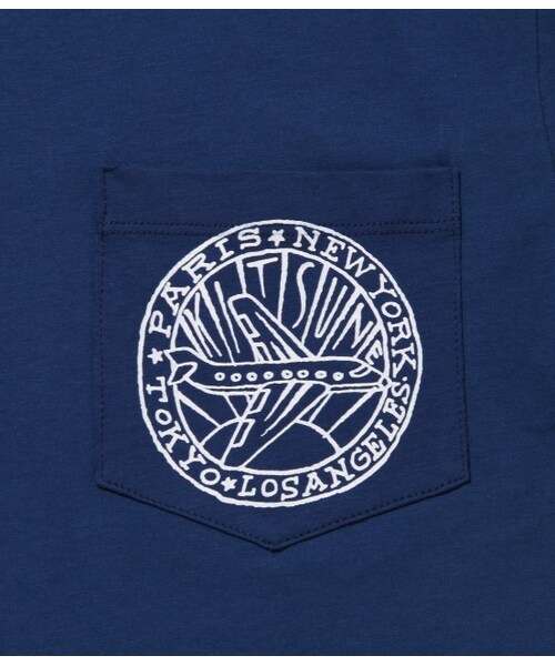 Maison Kitsune（メゾンキツネ）の「【先行予約】PLANE ANDRE（Ｔシャツ/カットソー・メンズ・ホワイト/ブルー系・S/M/L）」の8枚目の写真