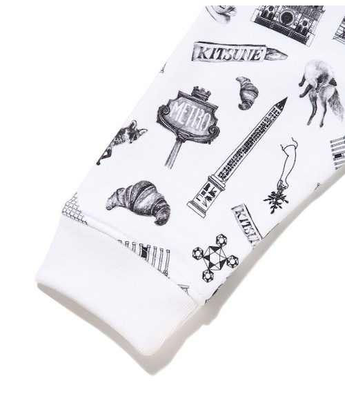 Maison Kitsune（メゾンキツネ）の「【先行予約】ALL OVER MAP（Ｔシャツ/カットソー・レディース・ブラック/ネイビー・S）」の7枚目の写真