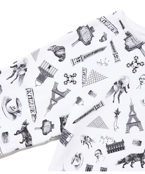 Maison Kitsune（メゾンキツネ）の「【先行予約】ALL OVER MAP（Ｔシャツ/カットソー・レディース・ブラック/ネイビー・S）」の6枚目の写真