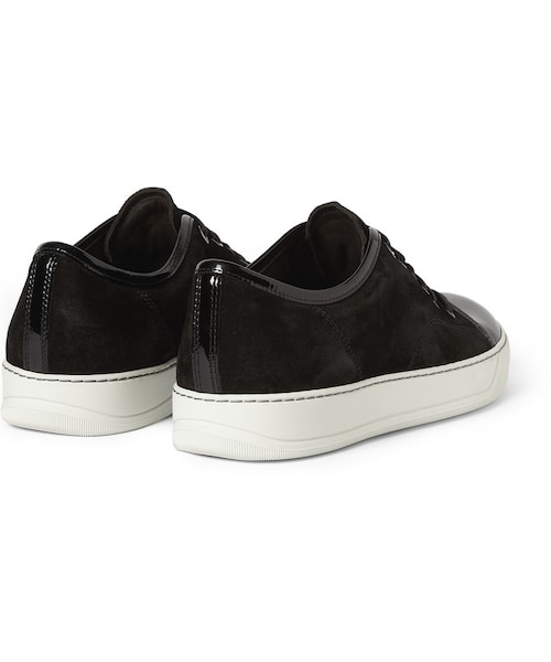 LANVIN(ランバン)の「Lanvin Suede and Patent-Leather Low Top Sneakers(スニーカー・メンズ・GREEN_440773/BLACK_397003/BLUE_360621/White_397002・UK 8 (US 9)/UK 12 (US 13)/UK 6 (US 7)/UK 9 (US 10)/UK 5 (US 6)/UK 11 (US 12)/UK 10 (US 11)/UK 7 (US 8))」の6枚目の写真