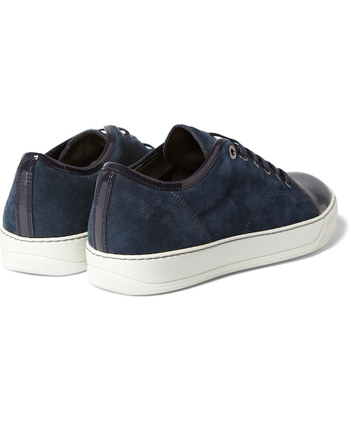 LANVIN(ランバン)の「Lanvin Suede and Patent-Leather Low Top Sneakers(スニーカー・メンズ・GREEN_440773/BLACK_397003/BLUE_360621/White_397002・UK 8 (US 9)/UK 12 (US 13)/UK 6 (US 7)/UK 9 (US 10)/UK 5 (US 6)/UK 11 (US 12)/UK 10 (US 11)/UK 7 (US 8))」の8枚目の写真