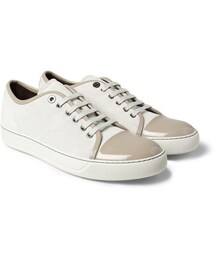 LANVIN | Lanvin Suede and Patent-Leather Low Top Sneakers(スニーカー)