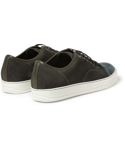 LANVIN(ランバン)の「Lanvin Suede and Patent-Leather Low Top Sneakers(スニーカー・メンズ・GREEN_440773/BLACK_397003/BLUE_360621/White_397002・UK 8 (US 9)/UK 12 (US 13)/UK 6 (US 7)/UK 9 (US 10)/UK 5 (US 6)/UK 11 (US 12)/UK 10 (US 11)/UK 7 (US 8))」の13枚目の写真