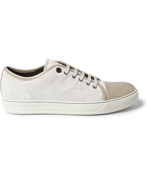 LANVIN(ランバン)の「Lanvin Suede and Patent-Leather Low Top Sneakers(スニーカー・メンズ・GREEN_440773/BLACK_397003/BLUE_360621/White_397002・UK 8 (US 9)/UK 12 (US 13)/UK 6 (US 7)/UK 9 (US 10)/UK 5 (US 6)/UK 11 (US 12)/UK 10 (US 11)/UK 7 (US 8))」の10枚目の写真
