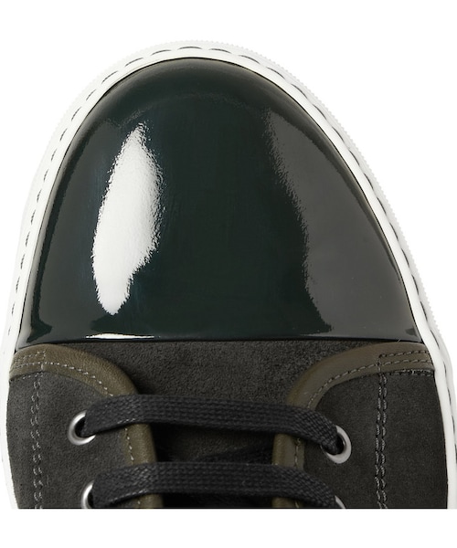 LANVIN(ランバン)の「Lanvin Suede and Patent-Leather Low Top Sneakers(スニーカー・メンズ・GREEN_440773/BLACK_397003/BLUE_360621/White_397002・UK 8 (US 9)/UK 12 (US 13)/UK 6 (US 7)/UK 9 (US 10)/UK 5 (US 6)/UK 11 (US 12)/UK 10 (US 11)/UK 7 (US 8))」の12枚目の写真