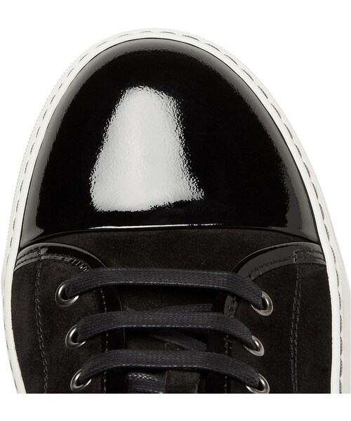 LANVIN(ランバン)の「Lanvin Suede and Patent-Leather Low Top Sneakers(スニーカー・メンズ・GREEN_440773/BLACK_397003/BLUE_360621/White_397002・UK 8 (US 9)/UK 12 (US 13)/UK 6 (US 7)/UK 9 (US 10)/UK 5 (US 6)/UK 11 (US 12)/UK 10 (US 11)/UK 7 (US 8))」の7枚目の写真