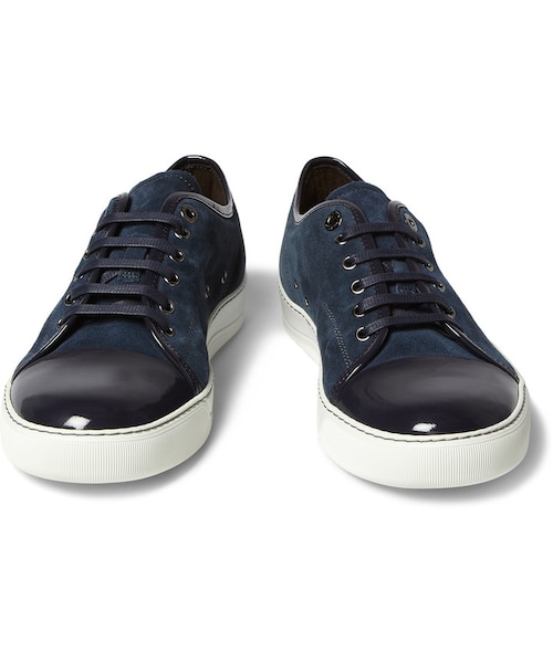 LANVIN(ランバン)の「Lanvin Suede and Patent-Leather Low Top Sneakers(スニーカー・メンズ・GREEN_440773/BLACK_397003/BLUE_360621/White_397002・UK 8 (US 9)/UK 12 (US 13)/UK 6 (US 7)/UK 9 (US 10)/UK 5 (US 6)/UK 11 (US 12)/UK 10 (US 11)/UK 7 (US 8))」の14枚目の写真