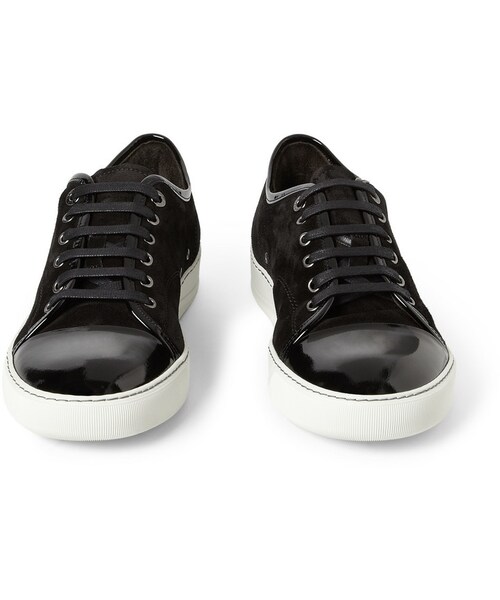 LANVIN(ランバン)の「Lanvin Suede and Patent-Leather Low Top Sneakers(スニーカー・メンズ・GREEN_440773/BLACK_397003/BLUE_360621/White_397002・UK 8 (US 9)/UK 12 (US 13)/UK 6 (US 7)/UK 9 (US 10)/UK 5 (US 6)/UK 11 (US 12)/UK 10 (US 11)/UK 7 (US 8))」の16枚目の写真
