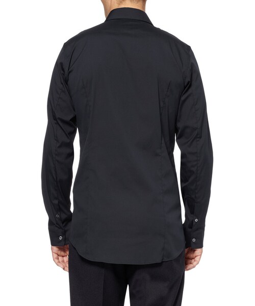 JIL SANDER（ジルサンダー）の「Jil Sander Slim-Fit Cotton-Blend Poplin Shirt（シャツ/ブラウス・メンズ・Blue・EU 43 (UK/US 17)/EU 42 (UK/US 16.5)）」の3枚目の写真