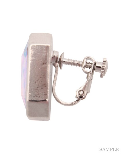 SNIDEL（スナイデル）の「ビッグストーンイヤリング（イヤリング・レディース・WHT/MIX/BRZ・F）」の6枚目の写真