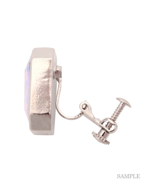 SNIDEL（スナイデル）の「ビッグストーンイヤリング（イヤリング・レディース・WHT/MIX/BRZ・F）」の8枚目の写真