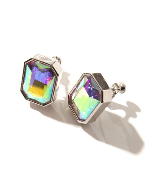 SNIDEL（スナイデル）の「ビッグストーンイヤリング（イヤリング・レディース・WHT/MIX/BRZ・F）」の4枚目の写真