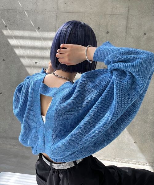 PAGEBOY（ページボーイ）の「スプリングニットボレロ（トップス・レディース・モノトーン08/ブラック09/グレージュ12/ブルー85・F）」の19枚目の写真