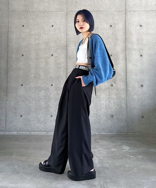 PAGEBOY（ページボーイ）の「スプリングニットボレロ（トップス・レディース・モノトーン08/ブラック09/グレージュ12/ブルー85・F）」の22枚目の写真