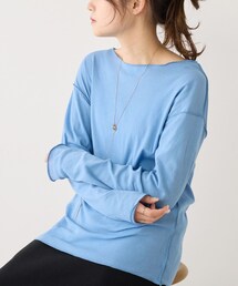 PUAL CE CIN | シアーリブメロープルオーバー(Tシャツ/カットソー)