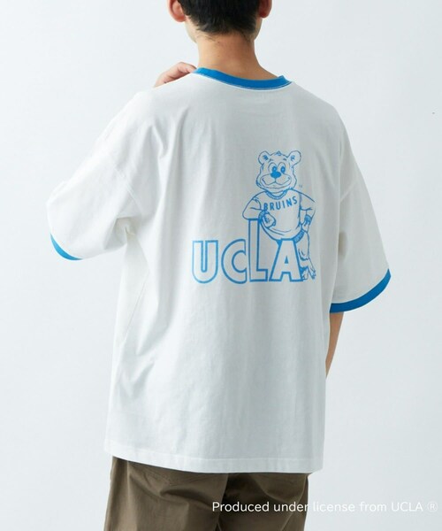 CIAOPANIC TYPY(チャオパニックティピー)の「【UCLA】リンガーTee(Tシャツ/カットソー・レディース・ホワイト/チャコールグレー・M/L)」の2枚目の写真