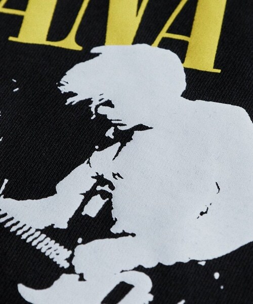 NIRVANA（ニルヴァーナ）の「別注 ビッグシルエット プリントTシャツ/バックプリント【限定展開】（その他・ブラック・S）」の4枚目の写真