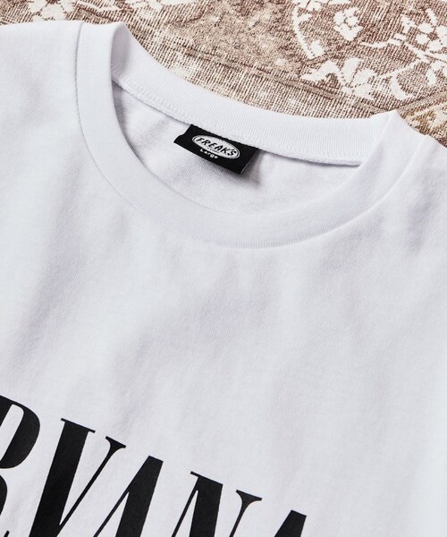 NIRVANA（ニルヴァーナ）の「別注 ビッグシルエット プリントTシャツ/NEVER MIND【限定展開】（その他・ホワイト/ブラック・S）」の3枚目の写真
