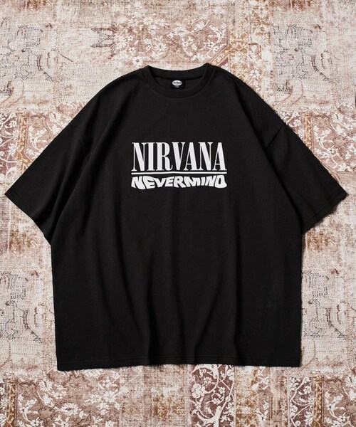 NIRVANA（ニルヴァーナ）の「別注 ビッグシルエット プリントTシャツ/NEVER MIND【限定展開】（その他・ホワイト/ブラック・S）」の5枚目の写真