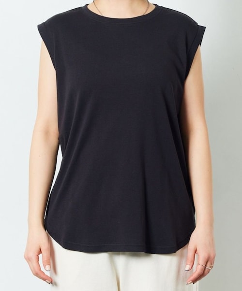 フリークスストア　MNT ノースリーブTシャツ(抗菌防臭＊接触冷感) FREAK'S STORE/<抗菌・防臭・接触冷感>MINT クルーネック